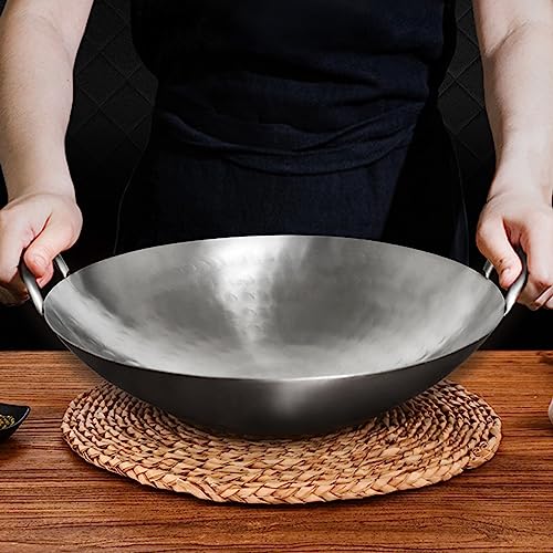 Wok de acero inoxidable mango doble 46 cm miniatura 5