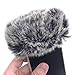 Simhoa Furry Cellphone Windscreen Smartphone Cover Windproof Universal Adjustable Pops Filter Wind Shield for Outdoor Use Interview, Without Opening