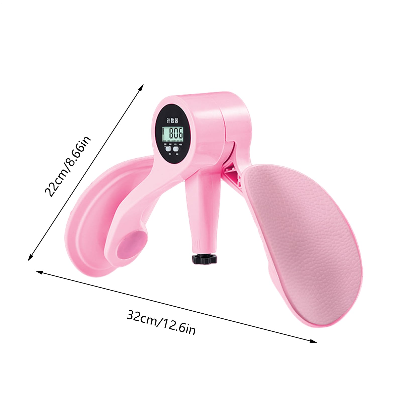 Oberschenkelmuskeltrainer – Beintraining mit digitalem Zähler, Beckenbodenpflege, Beinanpassung, multifunktionaler Clip mit Antide-Struktur