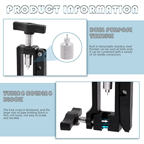 Cimeton 25Pcs Bicycle Hydraulic Hose Fitting Insert Tool With Needle Driver Insertion Tool, Hydraulic Hose Cutter, Compression Nuts And Brake Lever Covers, Hydraulic Brake Hose Kit For Bh59 System #TOP3
