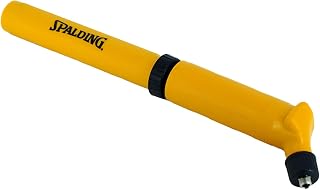 Spalding 8" Basketball Aluminum Dual Action Pump - Yellow