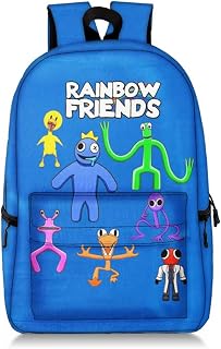 Jilijia Cyan Looky Orange Red Backpack Teens Boys Girls School Bag Student Bookbag Casual Travel Daypack Casual Laptop Bag Anime Gift for Christmas