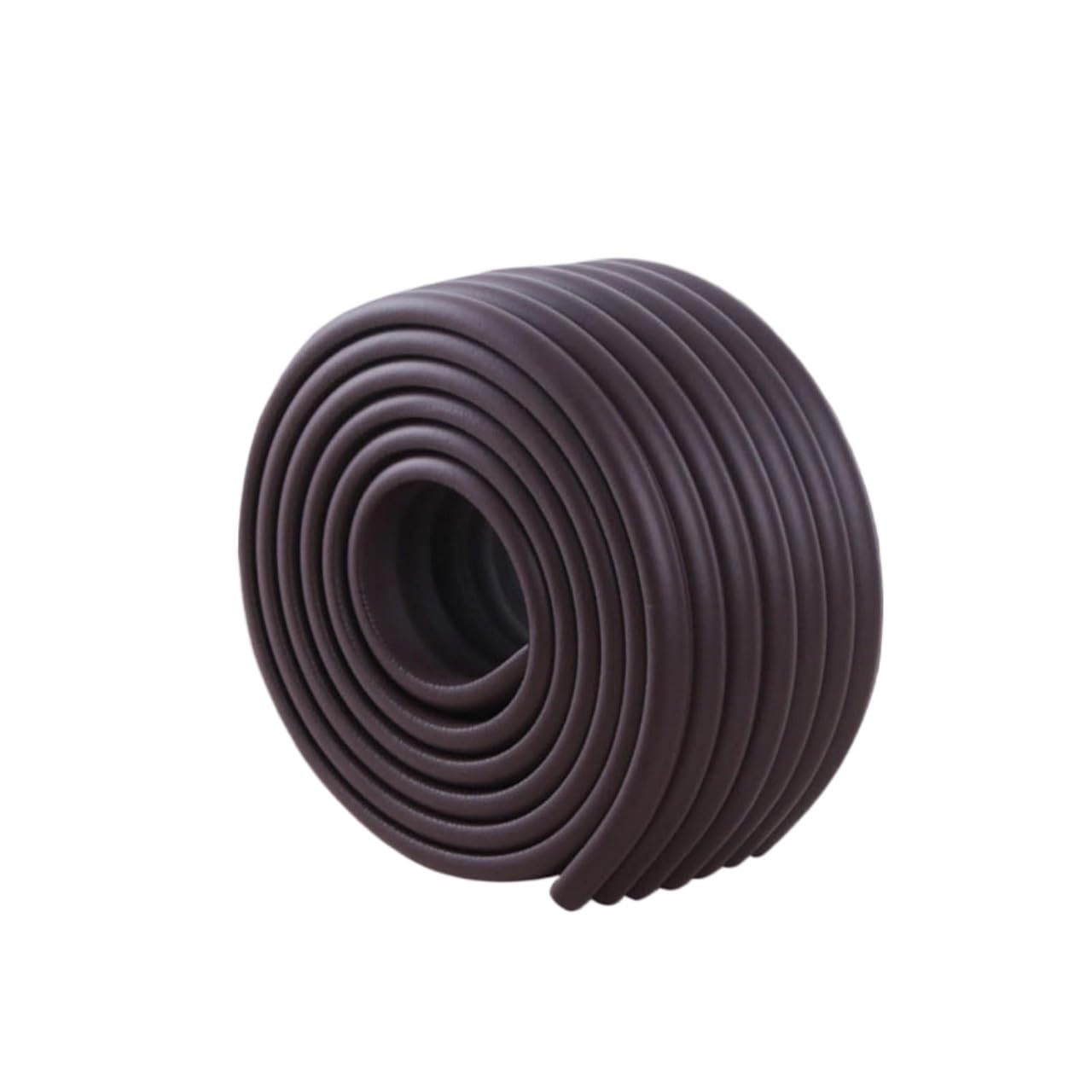 Peel and stick molding, 6.5ft Crown Flexible Wall Edging Strip Self Adhesive Furniture Table Edge Protectors Bumper Guard, Ceiling Baseboard(Brown)