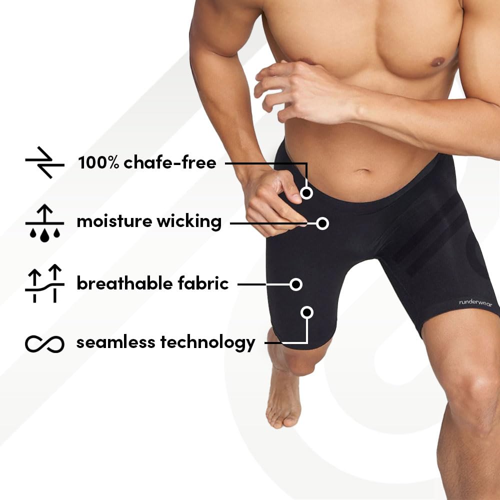 Runderwear sous-vêtements de Performance sans Frottement Boxer Homme