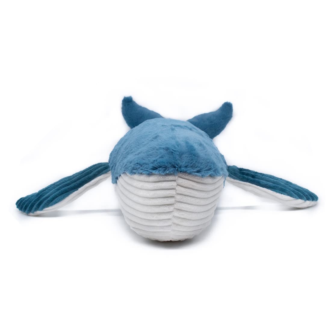 Les PTIPOTOS by Les DEGLINGOS - Peluche GEANTE GRAVILLOU LA Baleine Maman Bebe - Toute Douce - Cadeau Naissance Anniversaire Noel - 75CM - Bleu