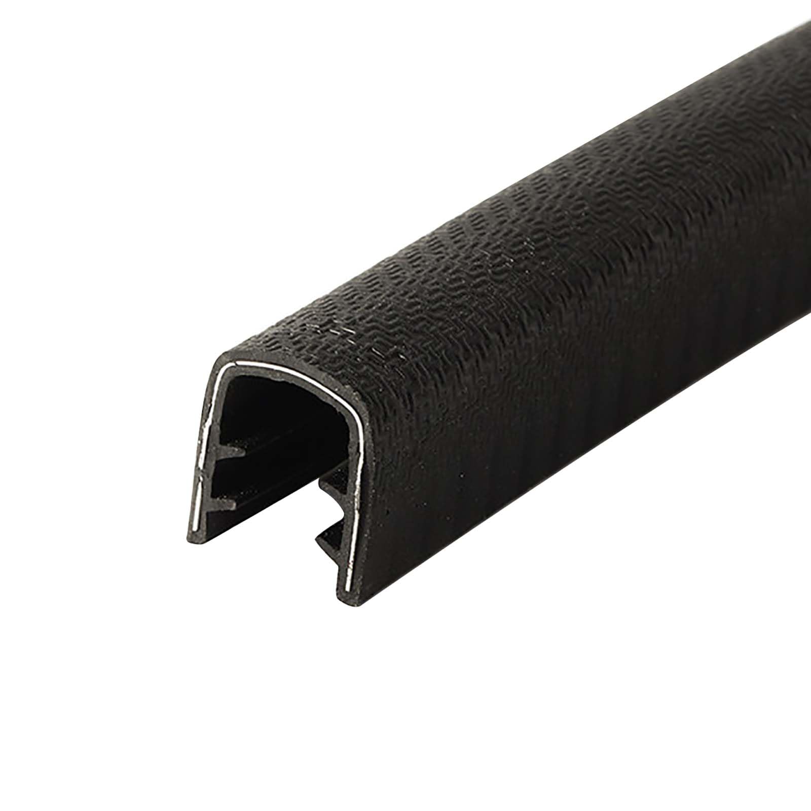 CXGBQSJ Flexible U Shaped Rubber Sealing Strip Edge Guard Length 1m Black