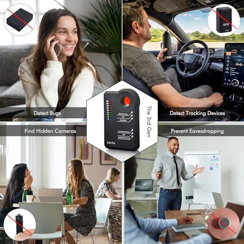 image for Apantimx Upgraded Camera Detector Professional Bug RF Detector Hidden 