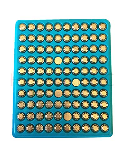 New 100 X AG3 LR41 392 Button Cell Battery in Tray in Ywhome