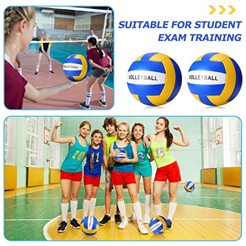 Jerify 12 Pcs Volleyball Official Size 5 Waterproof Soft Volleyball Kit Beach Volley Ball Pool Volley Balls for Beginner Teenager Adult Indoor Outdoor Beach Training Equipment(Blue, White, Yellow) by Jerify - Image 5