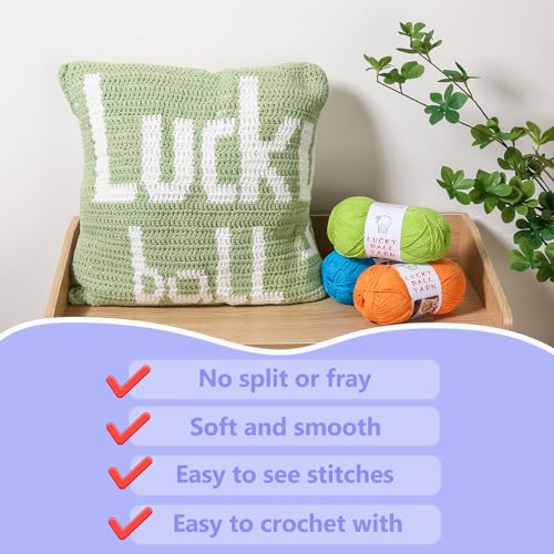 Image of LUCKY BALL Milk Cotton Yarn, 100g / 240 yd 60% Cotton 40% Acrylic #2 Fine Sport Yarn, Soft Crochet & Knitting Yarn for Amigurumi Dolls, Baby Items, Flowers, Hats, Sweaters, Blankets(Bud Green)
