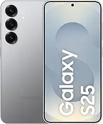Celular Samsung Galaxy S25 5G, 256GB, 12GB RAM, Câmera Tripla de 50+12+10, Tela Grande de 6.2", Prata