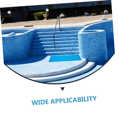 Tapete antideslizante para escalera de piscina azul miniatura 2
