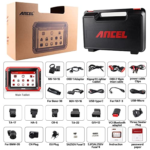 Ancel Ds600 Ecu Coding Bidirectional Scan Tool, All Systems Obd2 Car Diagnostic Scanner, 34+ Services Code Reader, Key Programmer, Abs Bleed/Oil Reset/Tpms/Dpf/Epb/Sas/Autovin-2023 Newest #TOP7