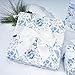 BIOBROWN Floral Wrapping Paper Roll - 17 Inch X 33 Feet (47 sq. ft. ttl.) Blue White Peony Design Chinoiserie Gift Wrap Stone Paper for Mother's Day, Wedding, Bridal Shower, Valentine's Day