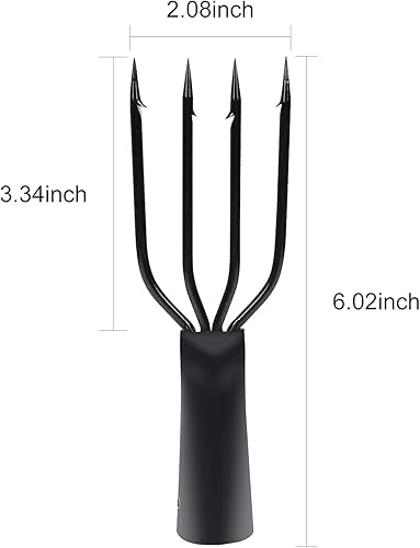 Miniatura 2 de Concierto de lanza de rana y pescado de acero inoxidable de 4 puntas