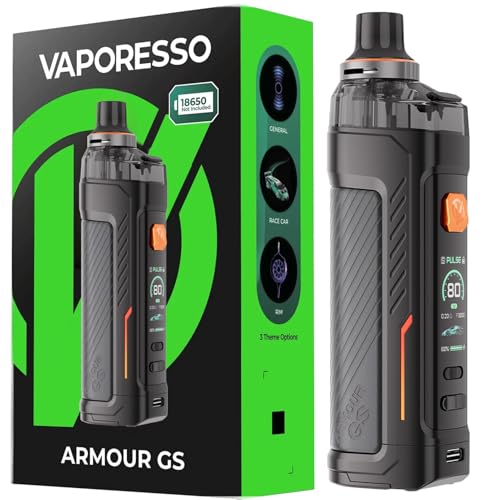 VAPORESSO ARMOUR GS Kit | 80W DTL Vaping Kit with 5ml Top Airflow & Top Filling ARMOUR G Pod Fit GTX...