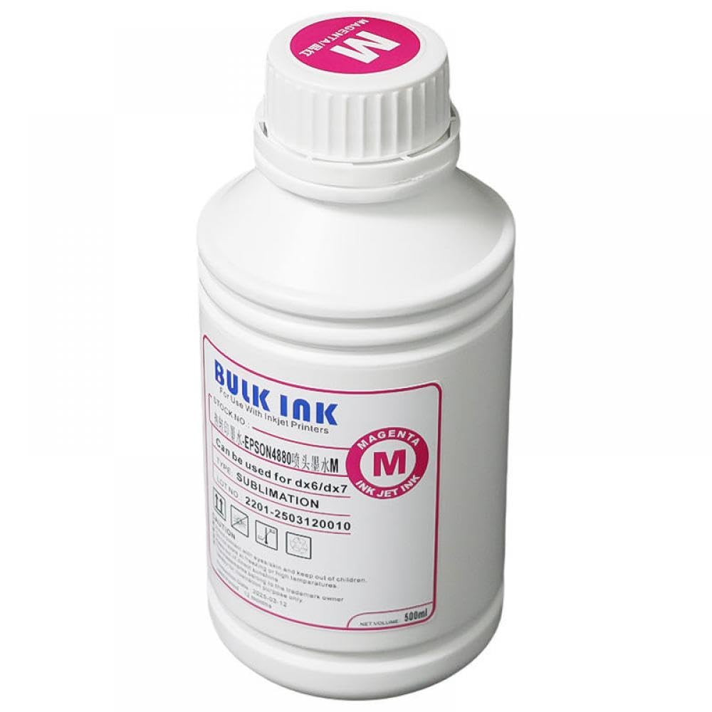 Encre de sublimation magenta 500ML pour impression textile polyester - 2