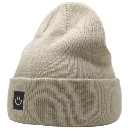 Image of 55cube Knit Beanie Hat Cuffed Plain Skull Cap for Men Women