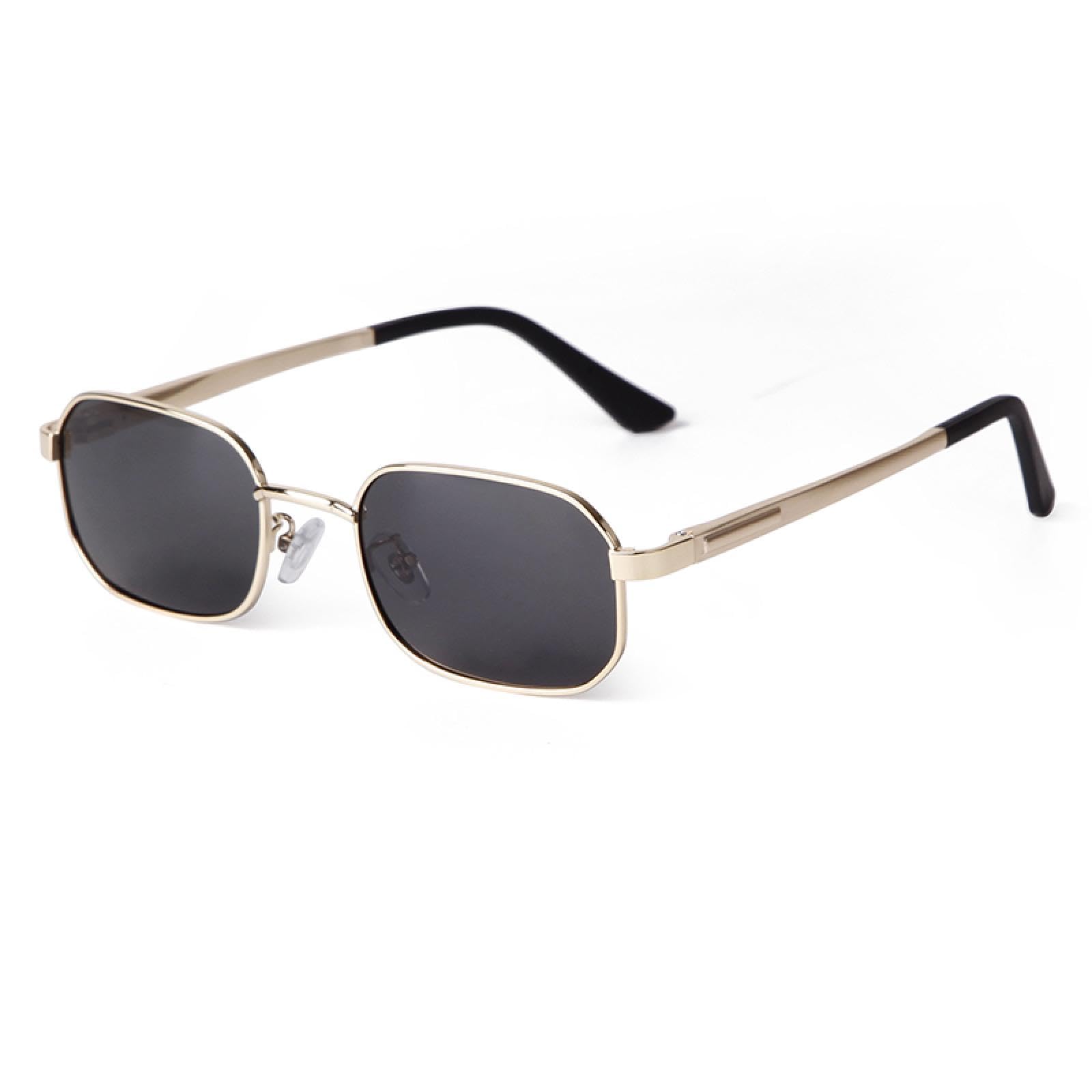 Okulary przeciwsłoneczne Retro Narrow Polarized Rectangle z lat 90. Vintage Trendy Small Frame Tinted Sunnies Square Hip Hop Sun Glasses