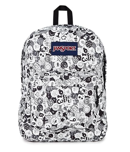 Image of JanSport SuperBreak One Backpack - Durable, Lightweight Bag with 1 Main Compartment, Front Utility Pocket with Built-in Organizer, Premium Backpack, Doodle Dots