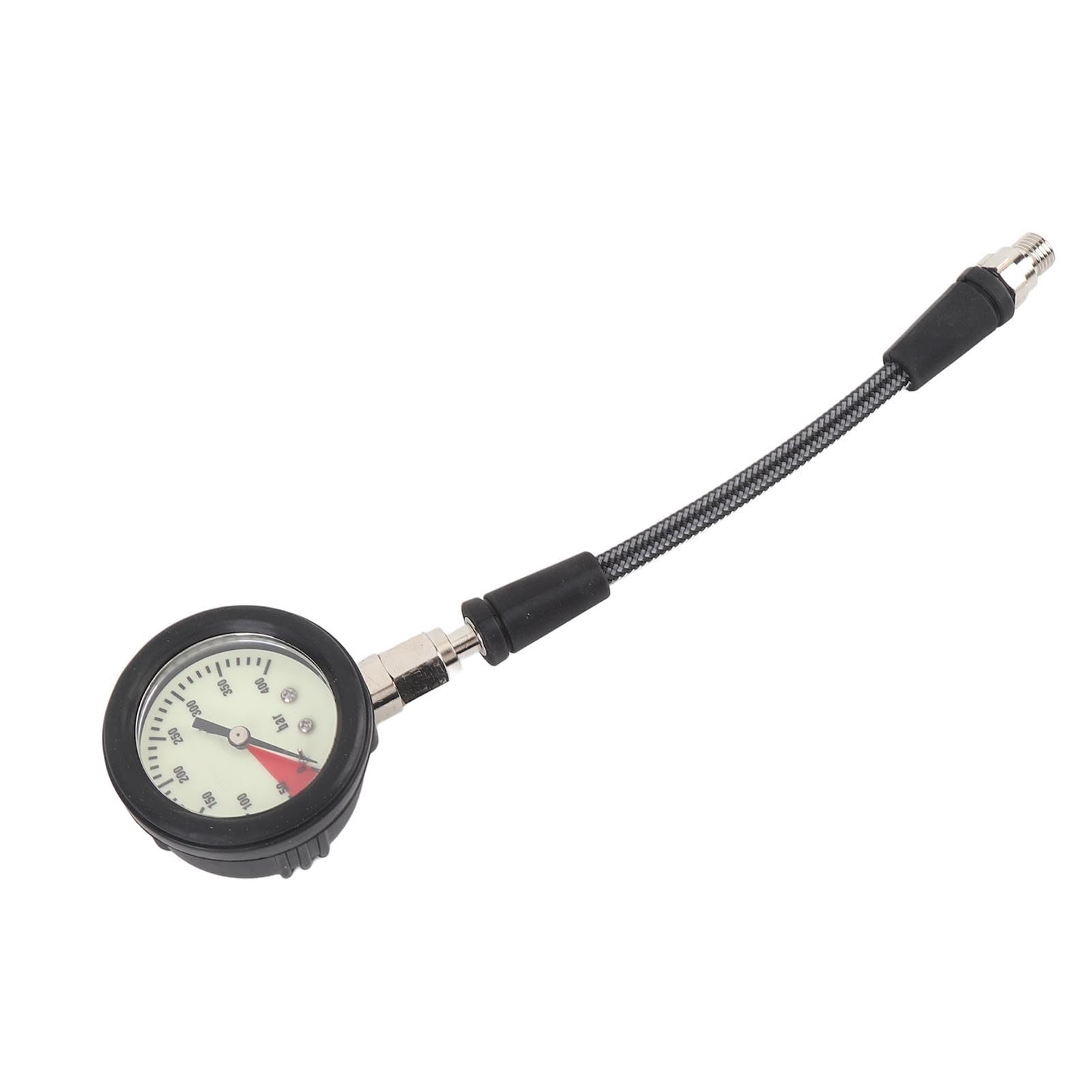 Acouto Tauch-Manometer mit Gewebtem Kohlefaserschlauch (15CM)