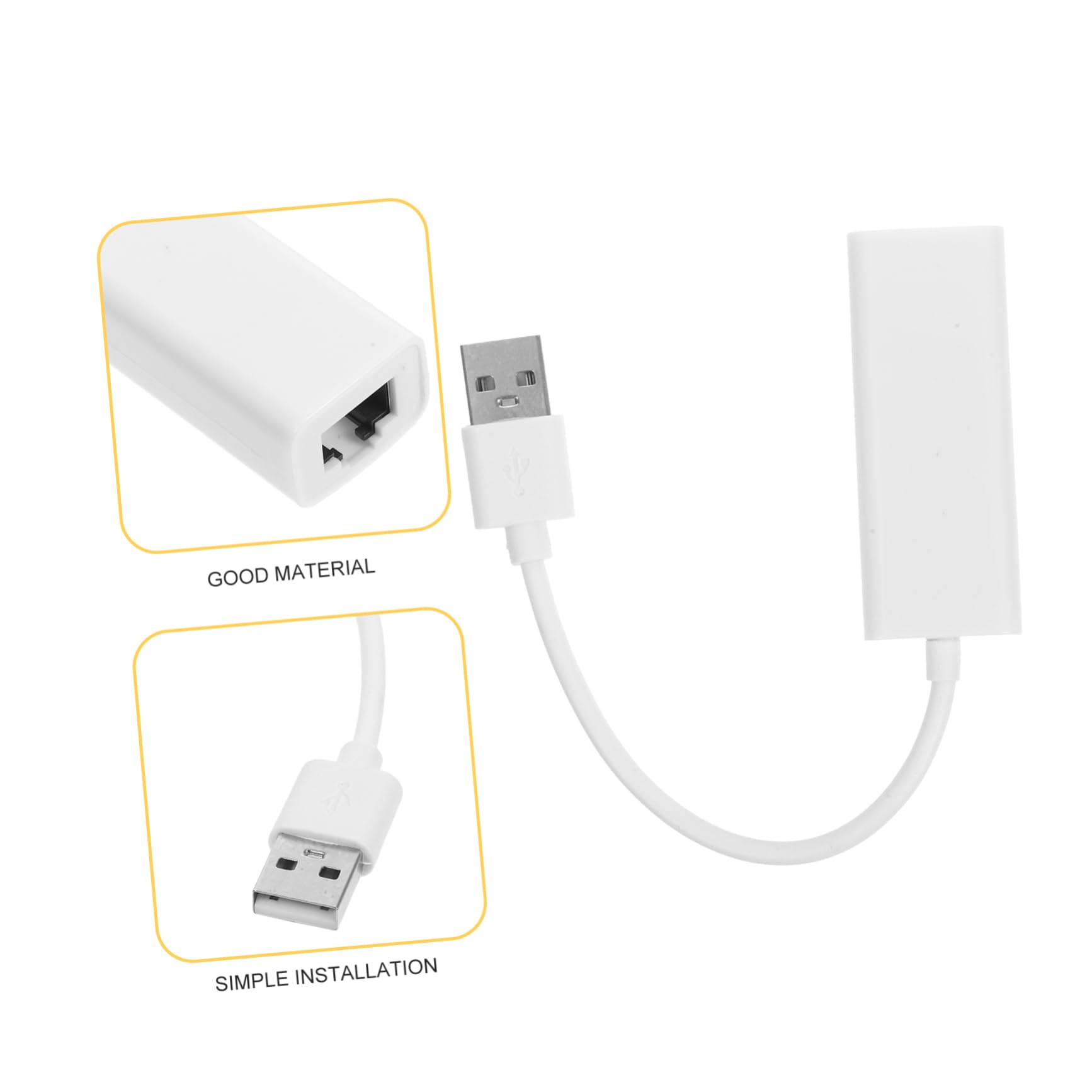 Artibetter USB to Ethernet Network Card Adapter USB Network Card Adapter for and Sleek Design for Effortless Setup and Fast Data Transfer