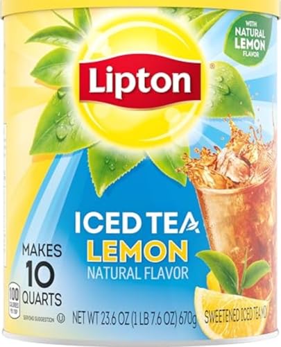 Lipton Lemon Iced Tea Mix, Sweetened, Makes...