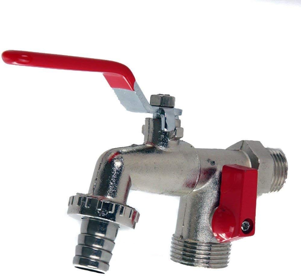 Dual Fitting Ball Drain Valve Ball Valve Tap 1/2Inch Tap (HAHN1)