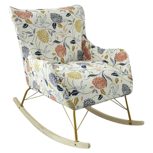 Sutowe Funda para mecedora para habitación infantil, funda elástica antideslizante para muebles (Flora, 1)