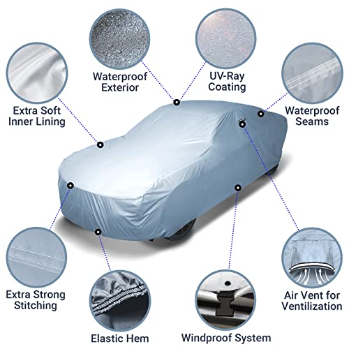 Icarcover Custom Car Cover For 1964-1968 Ford Mustang Waterproof All Weather Rain Snow Uv Sun Protector Full Exterior Indoor Outdoor Car Cover #TOP3