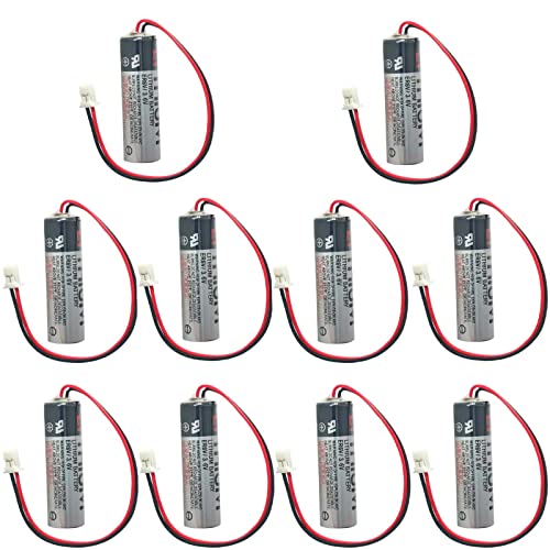 KUAN MAI 10pcs ER6VLY 2400mAh ER6V/3.6V Battery for Fuji NXT2 Head Battery H1021H ER6VLY NXT H12.V12.H24 3.6V ER6V