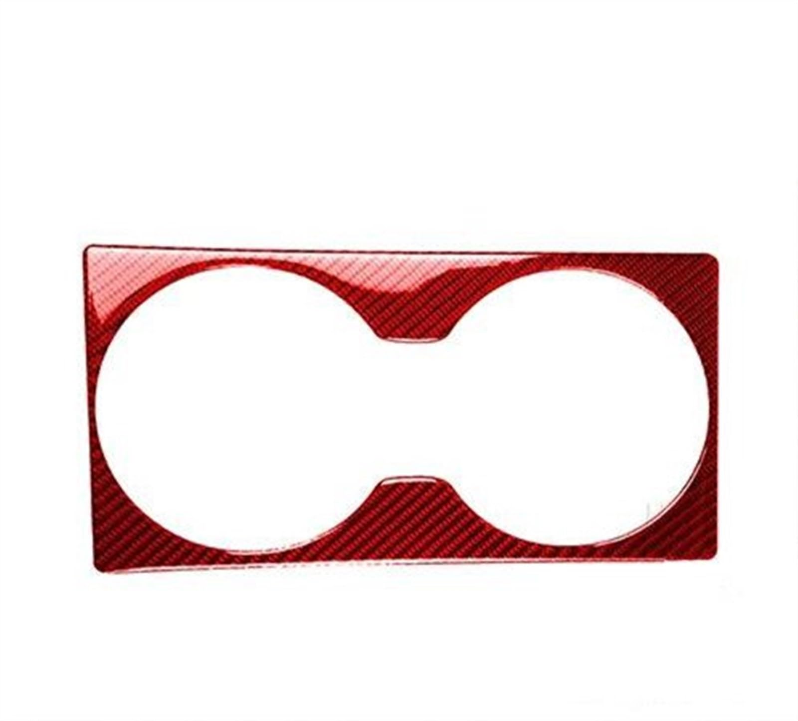 Car Decoration Interior Accessories Rear Center Horn Panel Trim Decal Sticker for Nissan GTR R35 2008-2016 Anti-dust(Rosso)