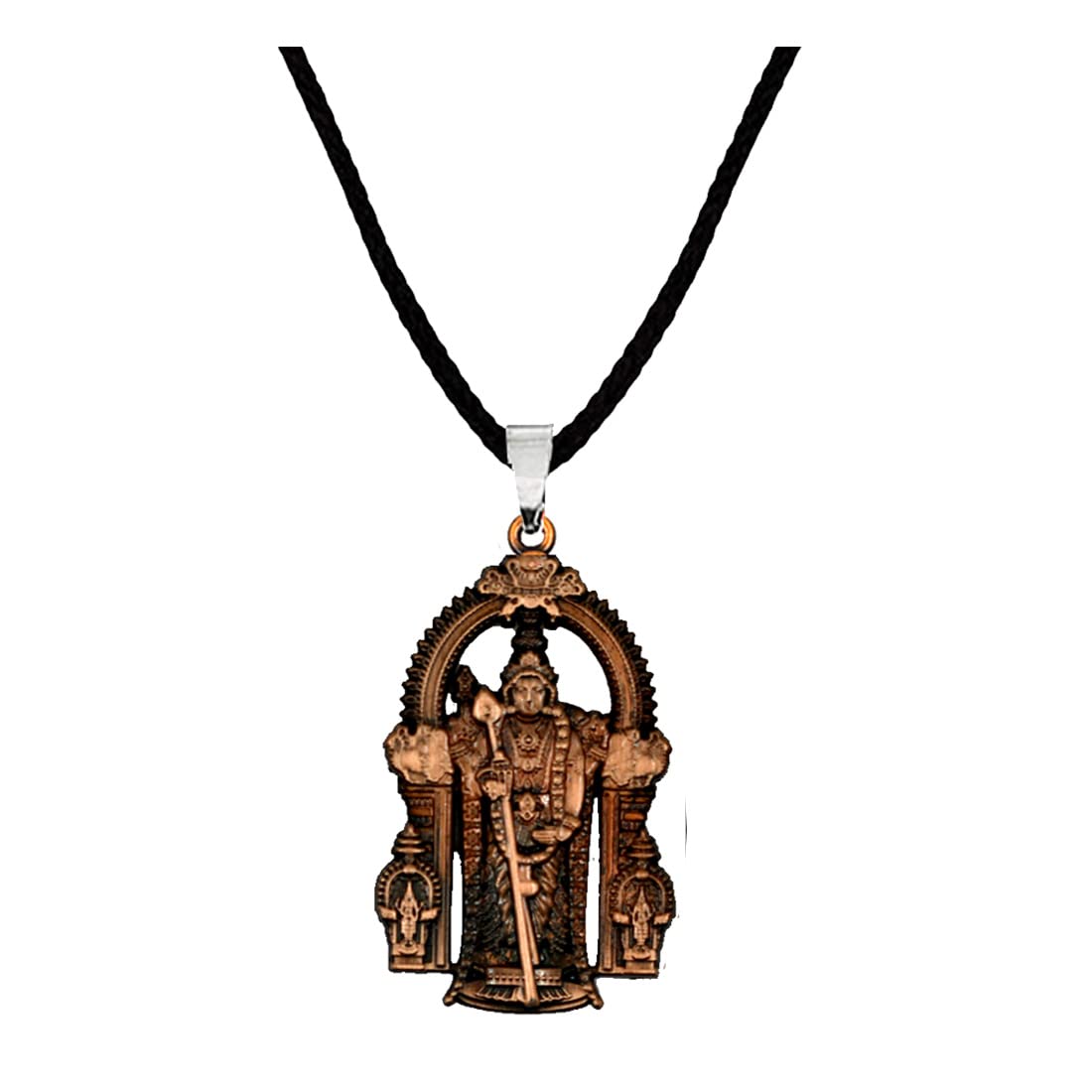 abhiora fashion Lord Subramaniam Murugan Cord Chain Copper Pendnet for Men,Women-picture-30