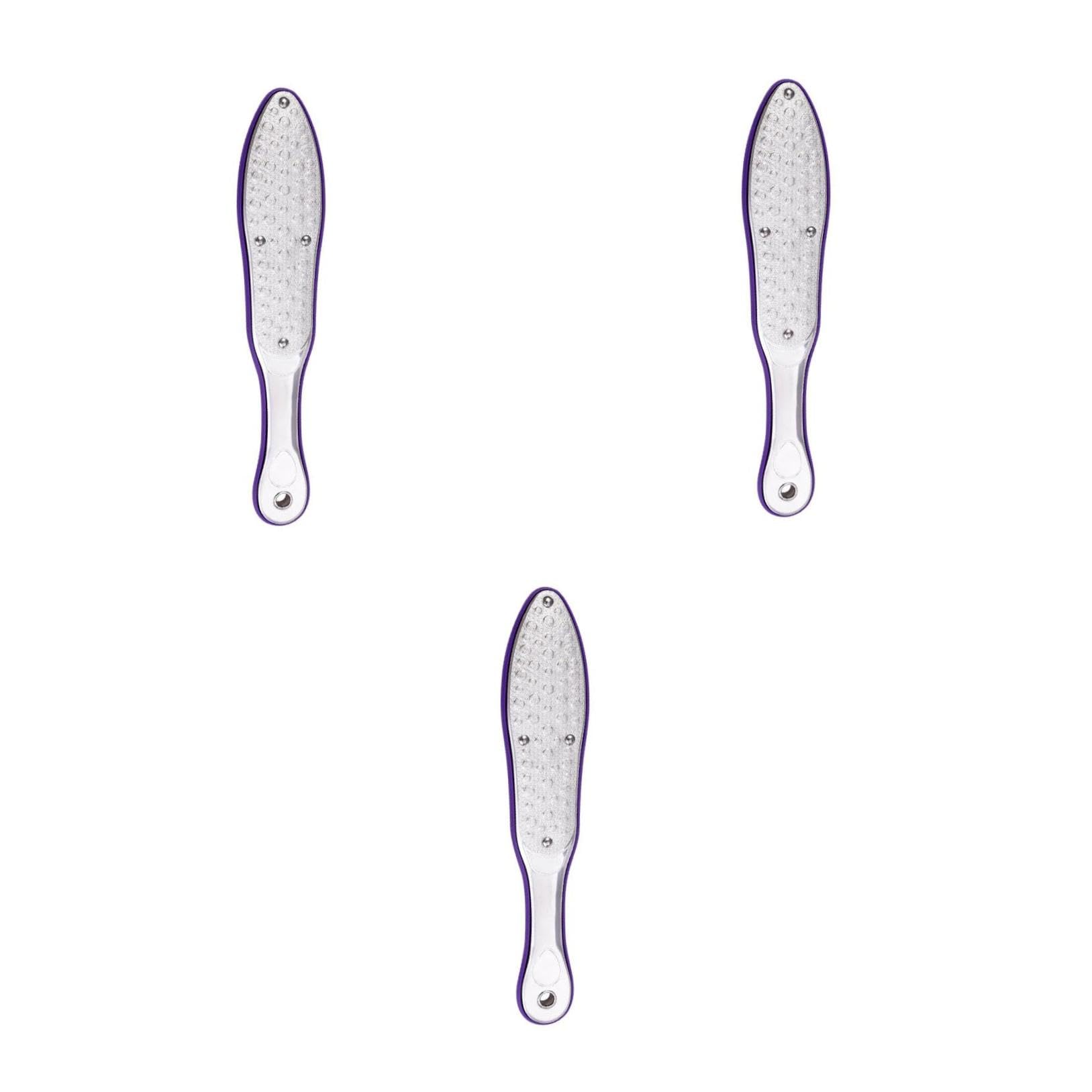 Healvian 3piezas Raspador De Pies De Inoxidable Removedor De Piel Muerta y Durezas Herramienta De Cuidado Profesional Para Pies Diseño Ergonómico y Compacto Para Uso Casa y Viajes