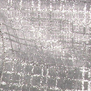 The Ribbon People Semi Sheer Silver Crosshatch Wired Craft Ribbon 4" x 20 Yards