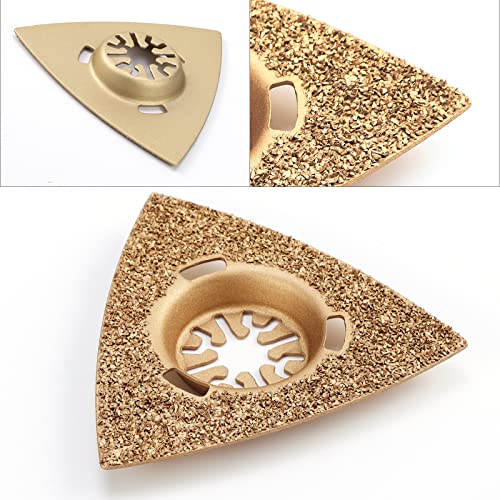 Ocr US_DBS010 Oscillating Tool Blades, 6Pcs Universal Carbide Oscillating Saw Blades Diamond Grit Multitool Saw Blades Set For Tile Grout Mortar Concrete Masonry Removal Grinding Cutting thumb #3