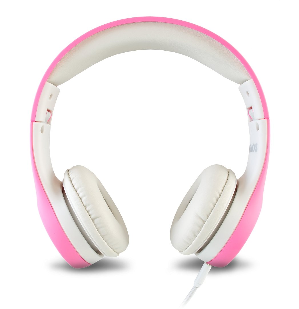 Nenos Children Headphones Kids Headphones Children's Headphones Volume Limited Headphones for Kids Foldable (Pink)