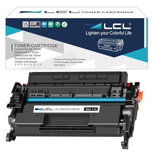 LCL Compatible Toner Cartridge 052 CRG052 CRG-052 2199C002 3100Pages (1Black) Replacement for Canon LBP 212dw LBP 214dw LBP 215X MF 421dw MF 426dw MF 428x MF429x