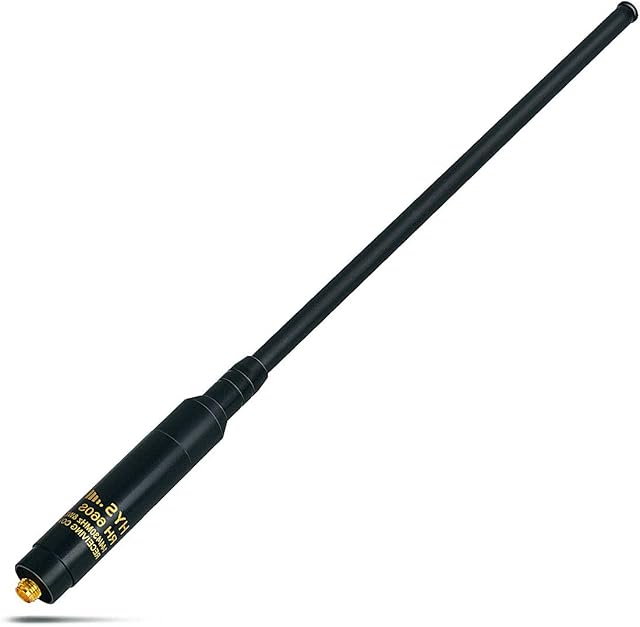 HYS Dual Band 144/430MHz High Gain Telescopic Handheld Radio Aerial SMA-Female Antenna RH-660S Compatible for Baofeng BF-888S UV-5R UV-5RE UV-5RTP UV-5RE Plus 2 Way Radio