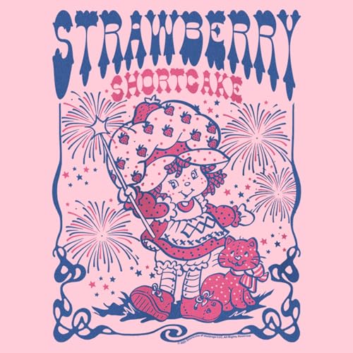 Girl's Strawberry Shortcake Fourth of July Fireworks T-Shirt2