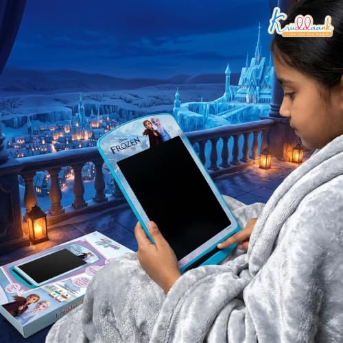 Image of Frozen 10.5 Inch LCD Writing Tablet, Electronic Drawing Pad for Kids,Rewritable Doodle Board & Travel Slate,Learning & Educational Birthday Gift for Girls & Boys 3-9 Years Old,Turkish Blue