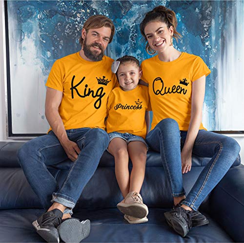 Image of Hangout Hub GiftsCafe.MWG1 Family Tshirt | Best Dad Mom Daughter Ever Printed Tees | Regular Fit Twinning T-Shirts (Cotton | Pack of 3 | Black)
