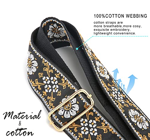 Image of Purse Strap Wide Replacement Crossbody Strap Handbag Guitar Strap Purse Shoulder Strap Adjustable