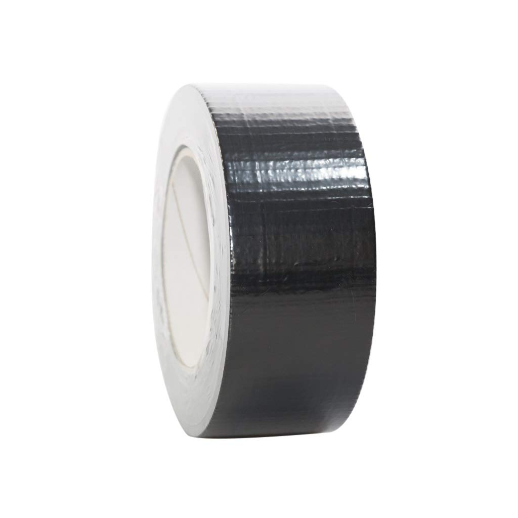 24 Rollen Premium Gewebeband | Panzertape | Panzerband | Gaffer Tape | Klebeband | 50mm x 50m, Farbe:schwarz