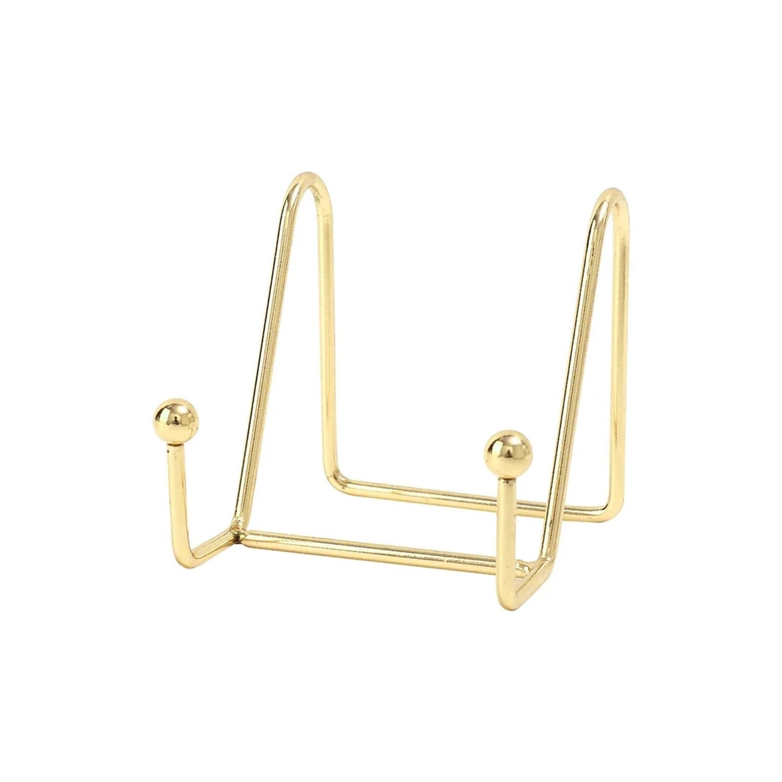 Xiehya Gold 12Pcs Iron Bowl Storage Rack Book Photo Pedestal Display Plate Dish Holder Picture Stand Frame Home Decorative Tabletop Art For Home(Gold)