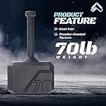 Tribe WOD Hammer Kettlebell 15-70lb + Adjustable | Cross Training Workout Equipment for Muscle Building, Cardio Fitness, Weights for Women & Men | Strength Training Kettlebells- New - Image 4