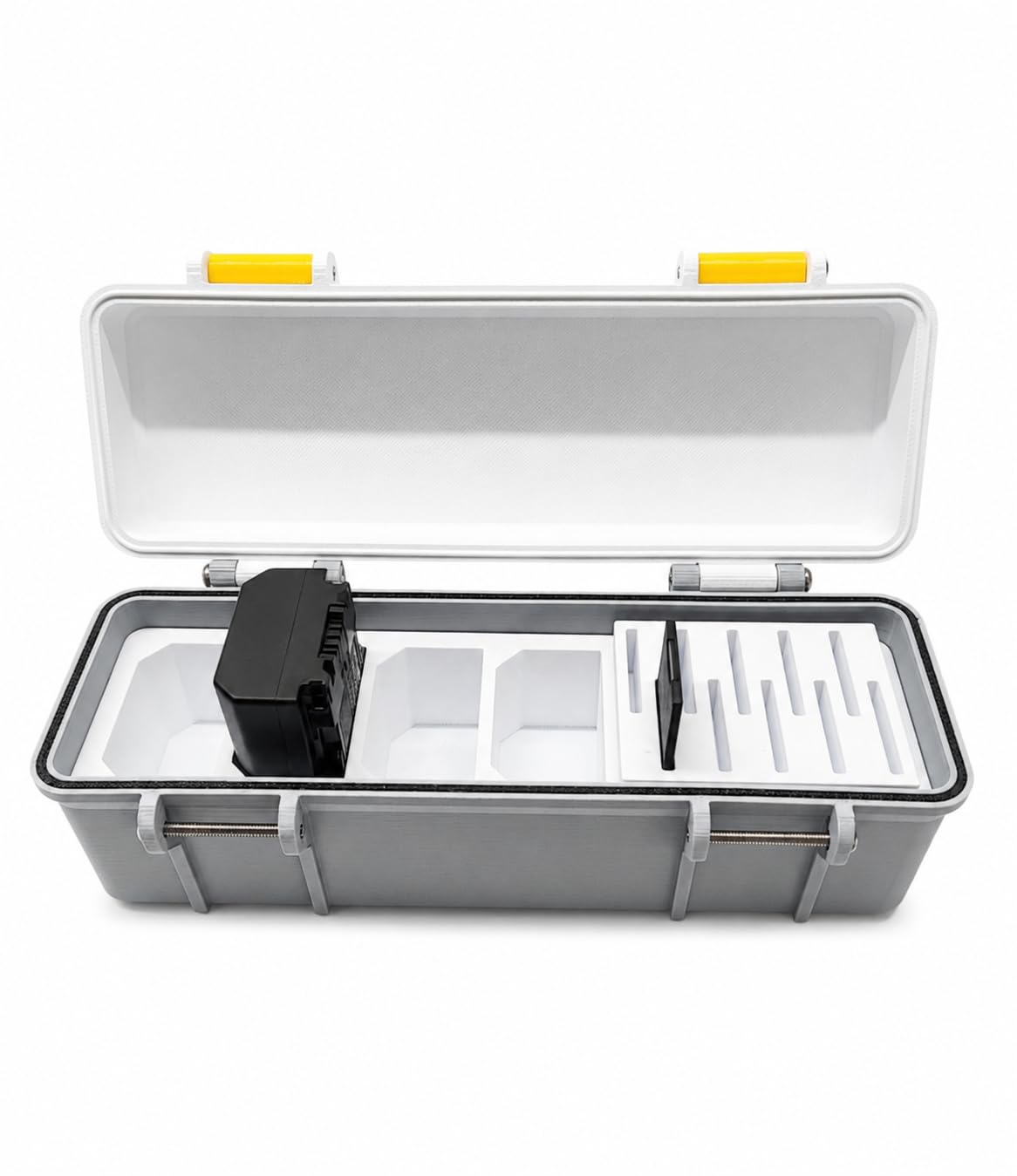 The 3D Mistri | Rugged Battery & SD Card Organizer Compatible with Battery Type NP-FZ100 | Protective Hard Case for 4 Batteries and 10 SD Cards | Compact Travel Storage Solution-image-14