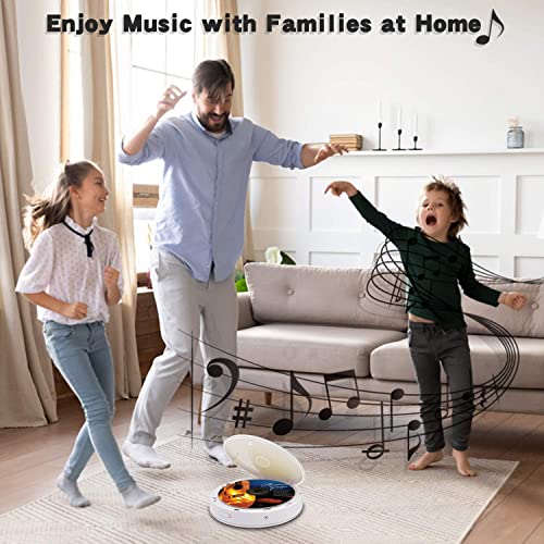 Rechargeable Portable Bluetooth Cd Player,Lukasa Cd Player Portable,Compact Music Cd Disc Player For Car/Travel, Home Audio Boombox With Stereo Speaker & Lcd Display,Support Cd Usb Aux Input,2000Mah #TOP6