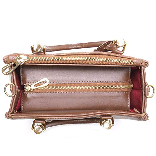 Kit Bolsa Baú com Carteira Feminina Amanda Brazil Marrom
