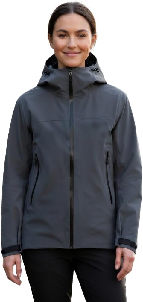 Women's Waterproof Hiking Jacket – Lightweight Breathable Rain Shell, Windproof Outdoor Gear for All-Round Use